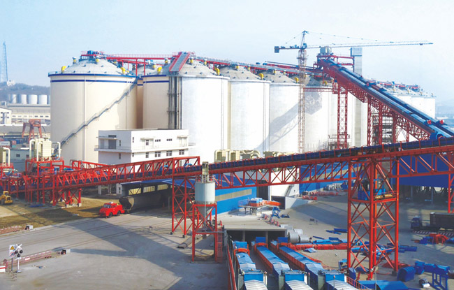 營口港散糧中轉設施